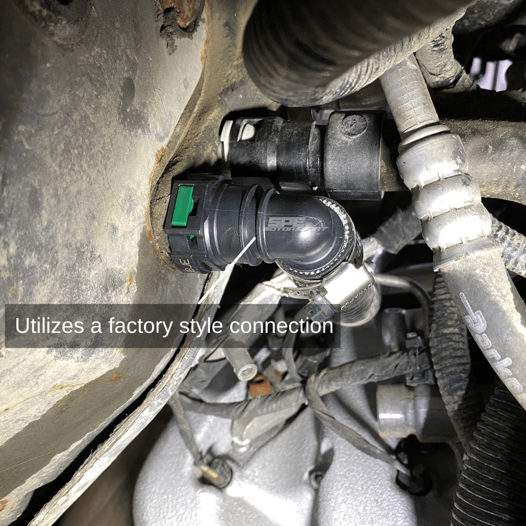 SPE Motorsport 6.7 Powerstroke Coolant Hose Reroute Kit factory quick connect