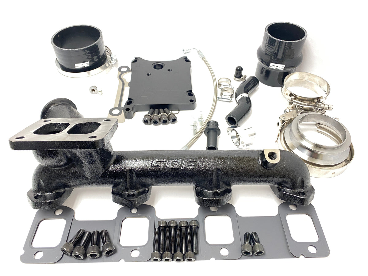 6.7 powerstroke t4 turbo mounting kit