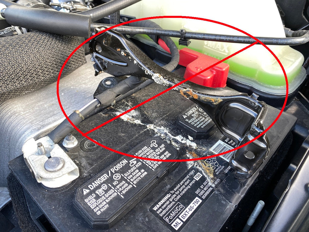 2011-2024 6.7L Powerstroke Billet Battery Hold Down Upgrade