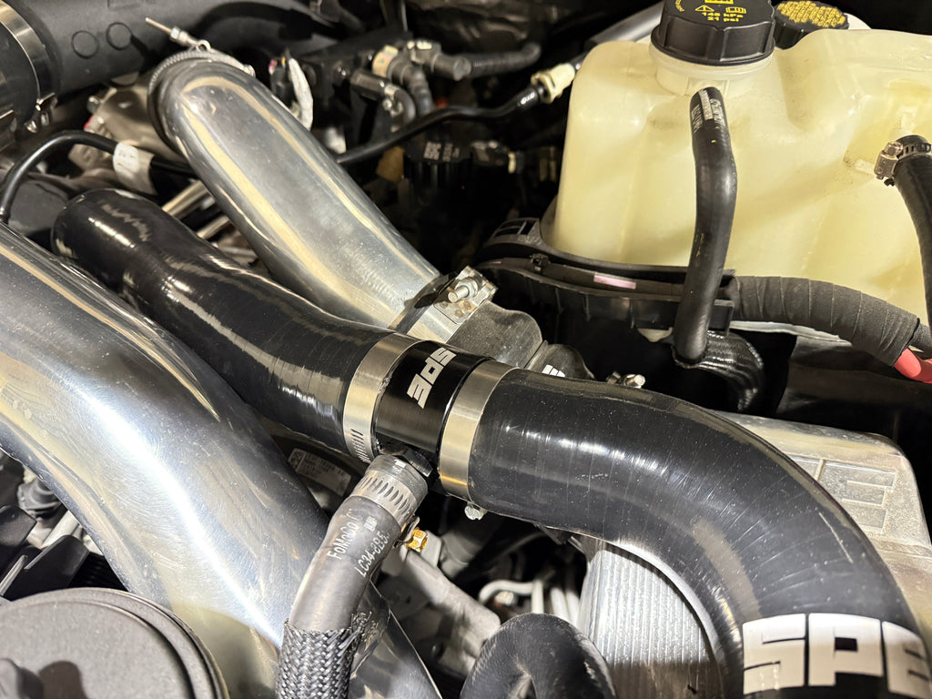 SPE Motorsport 6.7 Powerstroke Upper Radiator Hose Billet T