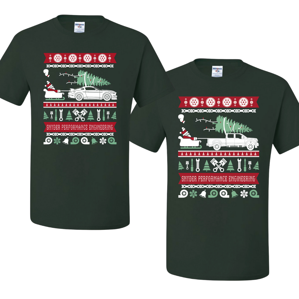 CLEARANCE: SPE Motorsport Ugly Christmas T-Shirt - Mustang & Powerstroke