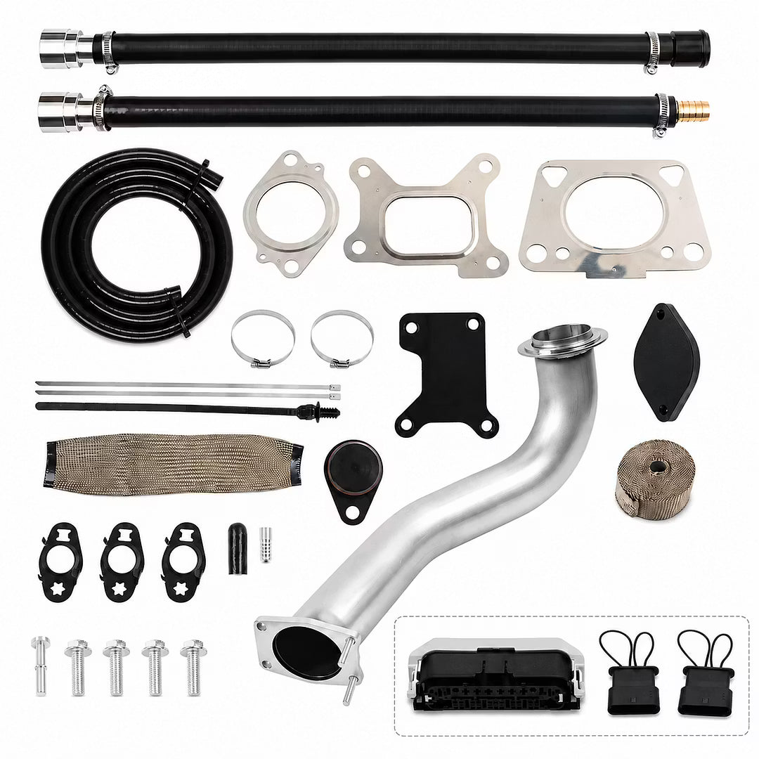 2020-2026 GM 6.6L Duramax L5P EGR Delete kit with 3.5" Downpipe and CAN Bus Plugs